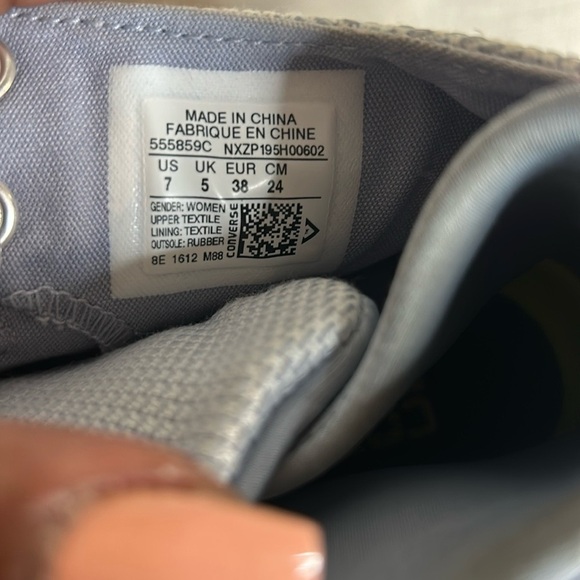 Converse Chuck Taylor Selene Shield Sneakers | Size 7 | Custom Rhinestone Toe - Picture 7 of 7